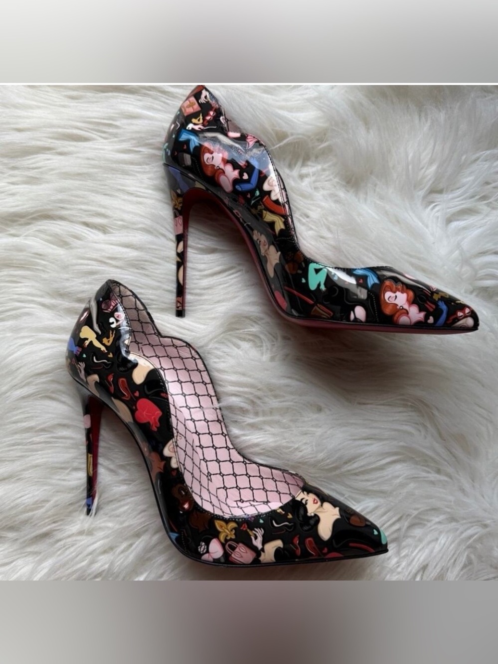 NWT•Christian Louboutin X Dr Bored Limited Edition Hot Chick 100 Pumps Size: 37